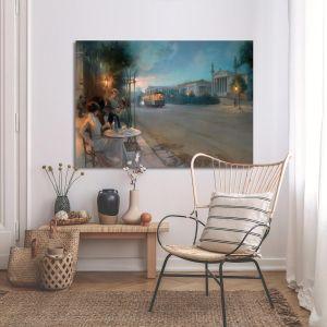 Canvas print Panepistimiou 1899 reart (original Mathiopoulos P.) Framed canvas View 1 2