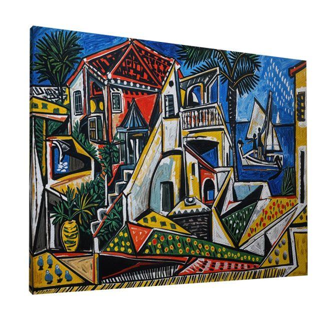 Πίνακας σε καμβά Mediterranean landscape reart (original by P. Picasso)