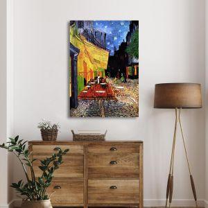 Canvas print The cafe terrace Vincent van Gogh Framed canvas View 1 2
