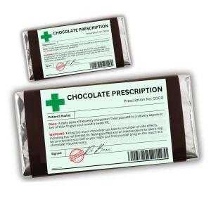 Sticker Valentines day, Chocolate Prescription Label