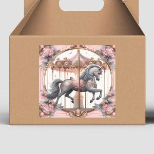 Αυτοκόλλητη ετικέτα, Vintage carousel 2