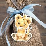 Wooden figure printedLion king