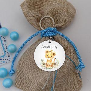 Wooden figure printed circular Lion king personalized 2