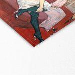 Canvas print The salon in the Rue des Moulins, Lautrec