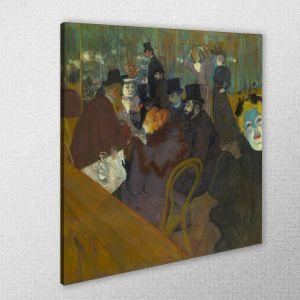 Canvas print At the Moulin Rouge, Lautrec 2