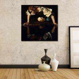 Canvas print Narcissus, Caravaggio