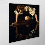 Canvas print Narcissus, Caravaggio