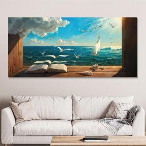 Canvas print Book of life I panoramic Framed canvas View 1 2