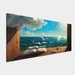 Canvas print Book of life I, panoramic