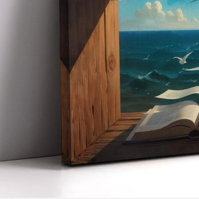 Canvas print Book of life I, panoramic