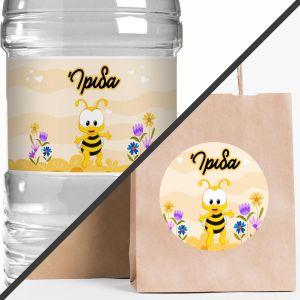 Sticker label bee