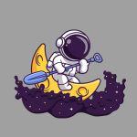 Αυτοκόλλητο αυτοκινήτου Moon Sailing