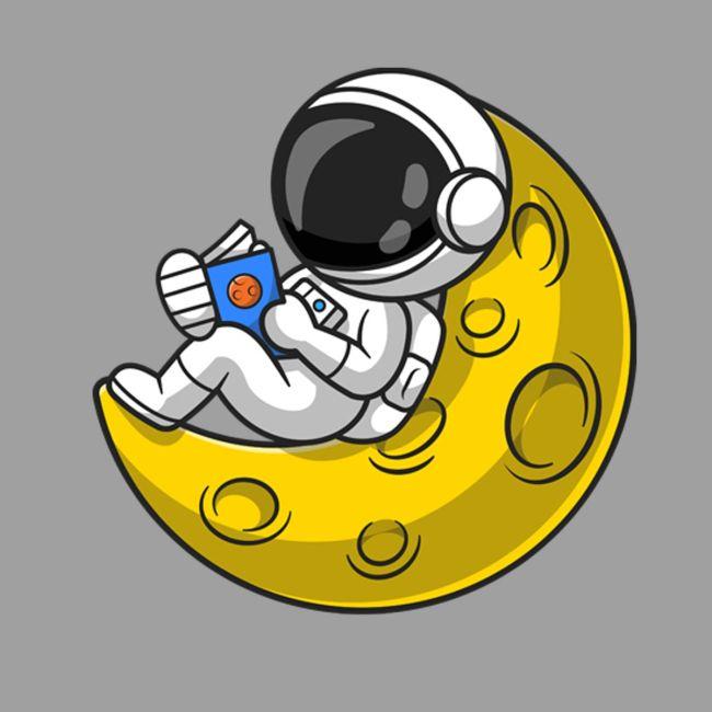 Car sticker Moon Sailing