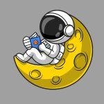 Car sticker Moon Sailing