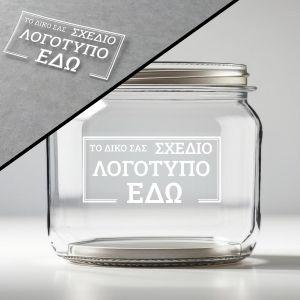 Αυτοκόλλητη ετικέτα διάφανη, με λευκό χρώμα, οριζόντια