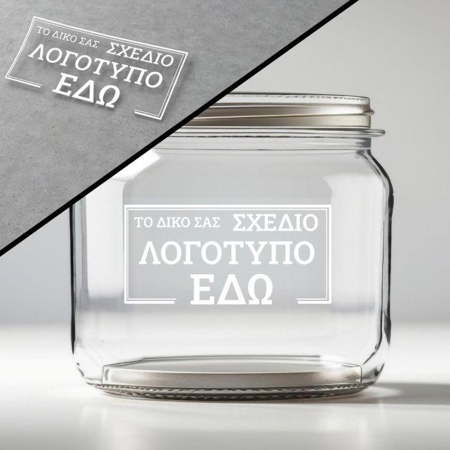 Αυτοκόλλητη ετικέτα διάφανη, με λευκό χρώμα, οριζόντια