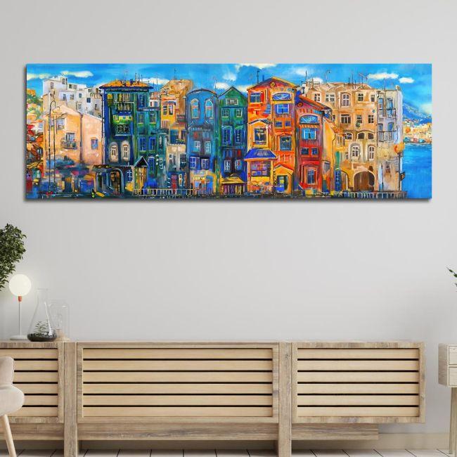 Canvas print Urban landscape, panoramic