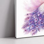 Canvas print baptism, Peacock girly
