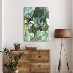 Canvas printLandscape with trees (green), Mondrian P.