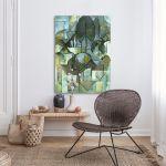 Canvas printLandscape with trees (green), Mondrian P.