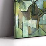 Canvas printLandscape with trees (green), Mondrian P.