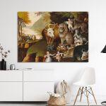 Canvas print The peaceful kingdom, Hicks Edward