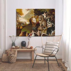 Canvas print The peaceful kingdom, Hicks Edward 2