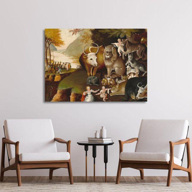 Canvas print The peaceful kingdom, Hicks Edward