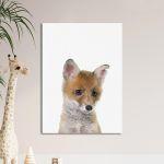 Kids canvas print Fox