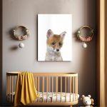 Kids canvas print Fox