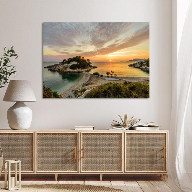 Canvas print, Dawn in Kokkari, Samos