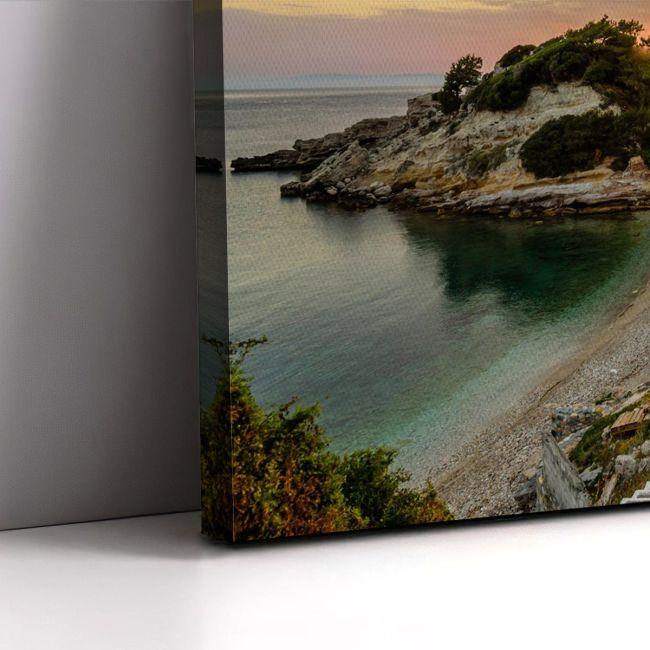 Πίνακας σε καμβά, Αυγή στο Κοκκάρι, Σάμου