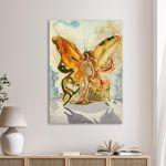 Canvas print Venus Butterfly, reart (original S. Dali)