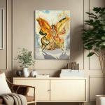 Canvas print Venus Butterfly, reart (original S. Dali)