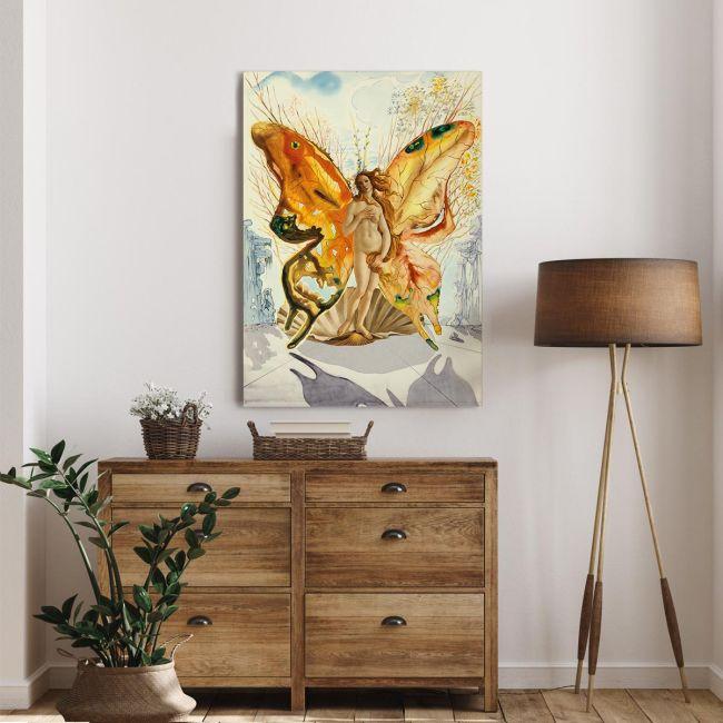 Canvas print Venus Butterfly, reart (original S. Dali)