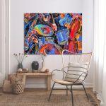 Canvas print Jazz band close up