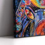 Canvas print Jazz band close up