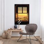 Canvas print View on castle Pillnitz, Dahl Johan Christian