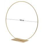 Metallic gold ring with stand 60 cm