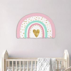 Wooden figure printed Rainbow pale