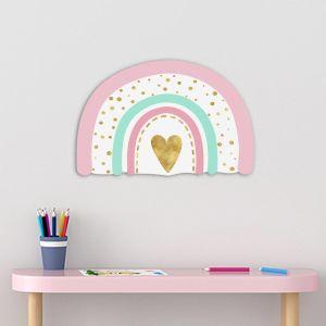 Wooden figure printed Rainbow pale 2