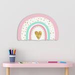 Wooden figure printed Rainbow pale