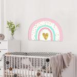 Wooden figure printed Rainbow pale