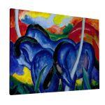 Canvas print Large blue horses, Marc Franz