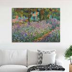 Πίνακας ζωγραφικής Irises in Monet's garden 2 Monet Καμβάς τελαρωμένος