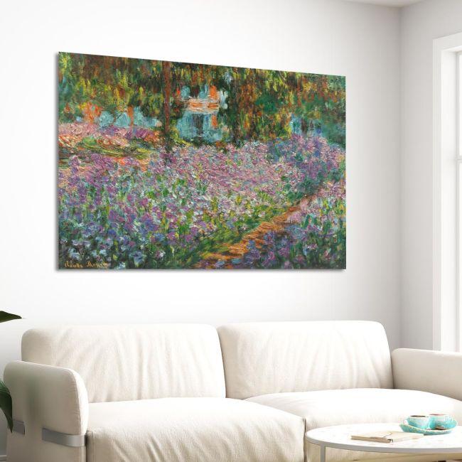 Πίνακας ζωγραφικής Irises in Monet's garden 2 Monet Καμβάς τελαρωμένος
