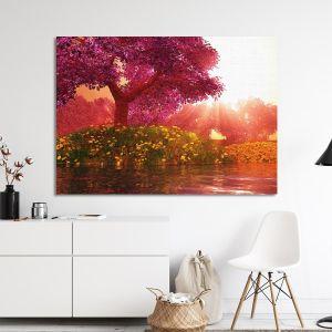 Canvas printMysterious cherry blossom