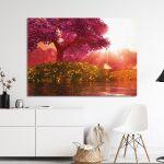 Canvas printMysterious cherry blossom
