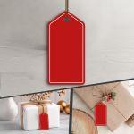 Cardboard tags, plain red 1