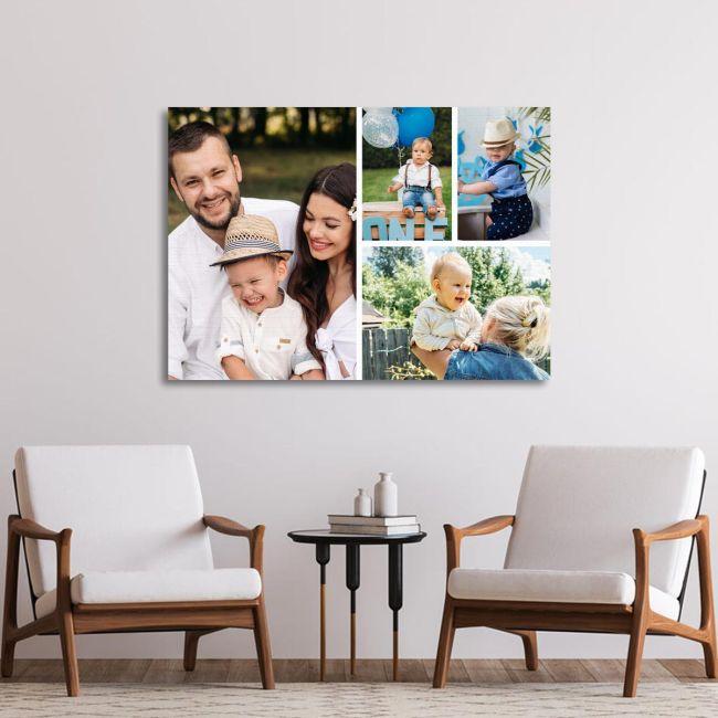 Canvas print Photos collage 4 photos art I